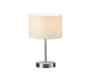 Trio HOTEL tafellamp | E14 Fitting | nikkel mat met wit | Ø, Verzenden, Nieuw