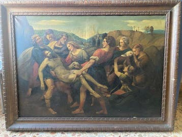 Scuola italiana (XIX), Da Raffaello - Deposizione dalla