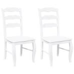 Eetkamerstoelen Wit 2st | Retour Deal | 63% Korting, Huis en Inrichting, Stoelen, Gebruikt, Twee, Verzenden, Wit