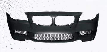 BMW F10 F11 M5 Look Voorbumper – PDC + Koplampsproeiers, Nieuw, Voor, BMW, Bumper