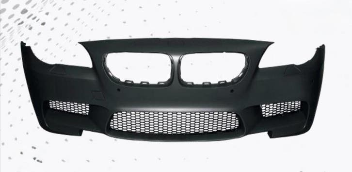 BMW F10 F11 M5 Look Voorbumper – PDC + Koplampsproeiers, Auto-onderdelen, Carrosserie, Voor, Bumper, Nieuw, BMW