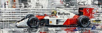 CREATIVE_HUB - One more lap - Senna the Myth XL 40 x120 cm, Nieuw