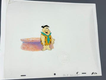 The Flintstones - 1 Originele animatiecel van Fred, Nieuw in verpakking