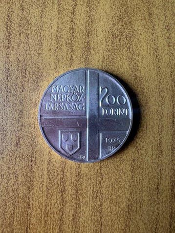 Hongarije. 200 Forint 1976 Gyula Derkovits (Zonder