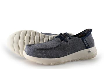 Skechers Instappers in maat 42 Blauw, Kleding | Heren, Schoenen, Overige typen, Zo goed als nieuw, Skechers, Verzenden
