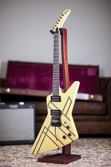Gibson Explorer Designer Series 1985 | White Blue Stripes, Verzenden, Nieuw