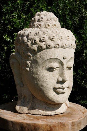 Testa di Buddha in Pietra - Beeld - Buddha - Indonesië