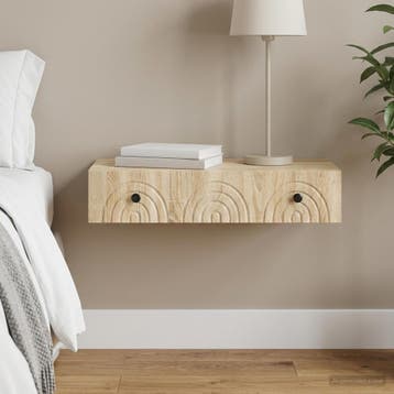 vidaXL Wandgemonteerde Zijtafel 87,5 x 34,5 x 17 cm Bewerkt, Verzenden