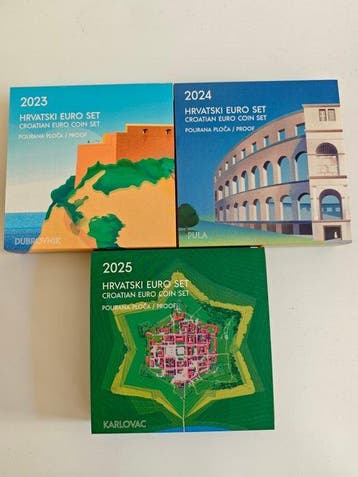 Kroatië. Proof Set 2023/2025 (3 sets)
