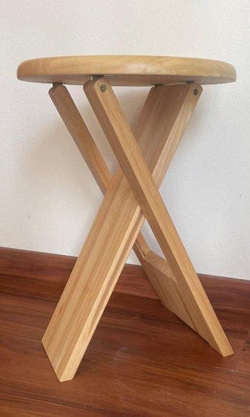 Tabouret - Hêtre - Tabouret pliant, bois massif