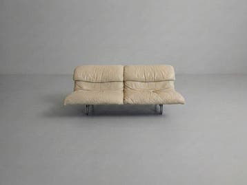 Saporiti - Giovanni Offredi - Sofa - Golf - Leder, Staal