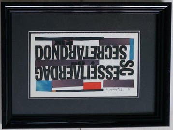 Siep Van Den Berg (1913-1998) - Collage in zwart en grijs