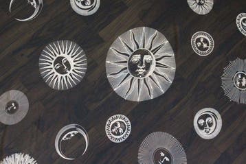 Fornasetti-Milano Piero Fornasetti Grote foulard Soli e lune