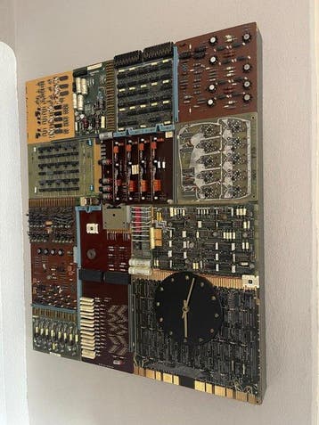 Schilderij klok - - Multiplex - 1970-1980