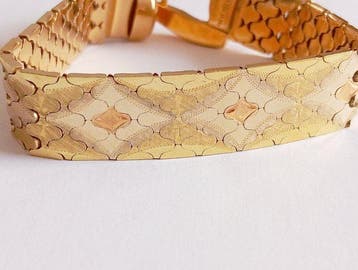 Armband - 18 karaat Geel goud, Roségoud - Drie gouden, Nieuw