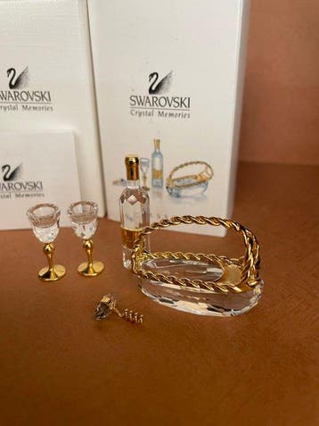 Swarovski - Figurine - Memories - 5 delige wijnset - boxed