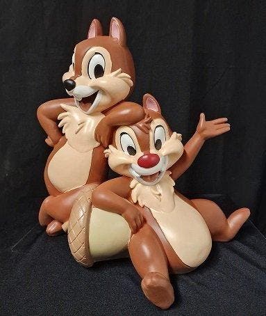 Chip and Dale - 1 Figure - Disney Chip And Dale Home Statue, Verzamelen, Disney