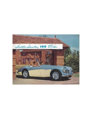 1958 AUSTIN HEALEY 100 SIX BROCHURE ENGELS, Boeken, Nieuw