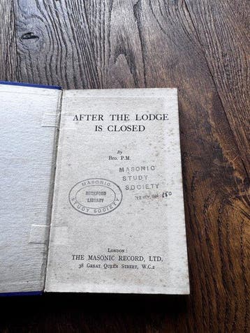 Bro. P.M. - After The Lodge is Closed - 1934