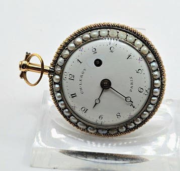 Chs (Charles) Le Roy a Paris - 18kt. Lepine Prunkspindeluhr, Nieuw