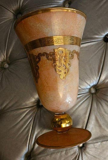 antica cristalleria italiana - Tafelmiddenstuk - Goud,