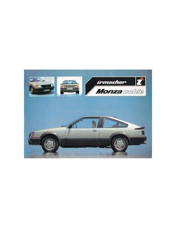 1981 OPEL MONZA NOBLE BY IRMSCHER BROCHURE DUITS, Ophalen of Verzenden