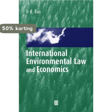 International Environmental Law And Economics 9780631218937, Verzenden, P. K. Rao
