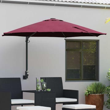vidaXL Tuinparasol 248 x 248 x 148 cm Polyester en Staal, Verzenden