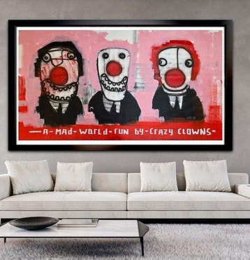 Bart Hamelink (XX) - Run by Clowns, Antiek en Kunst