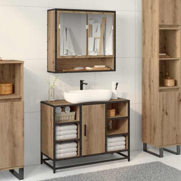 vidaXL Wandplank Artisan Eiken 65 x 20 x 60 cm, Verzenden, Nieuw