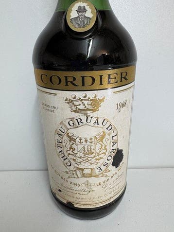 1968 Chateau Gruaud Larose - Saint-Julien 2ème Grand Cru, Verzamelen, Wijnen, Nieuw