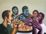TOM ROY - Arroz con Amigos – Contemporary Figurative Oil, Antiek en Kunst, Kunst | Schilderijen | Modern