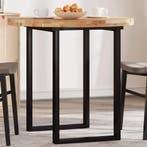 vidaXL Tafelblad rond Ø 80x4 cm massief acaciahout, Verzenden, Nieuw