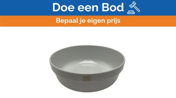Bieden: Ferretti Ceramic Salad Bowl 21cm Ocher  Durable Ma, Huis en Inrichting, Ophalen of Verzenden, Nieuw
