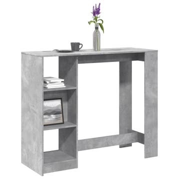 vidaXL Bartafel met schap 124x46x103,5 cm bewerkt hout, Verzenden