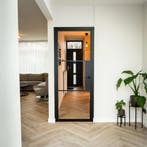 Stalen Binnendeur - 3 Vlaks - Helder glas - Met slot, Binnendeur