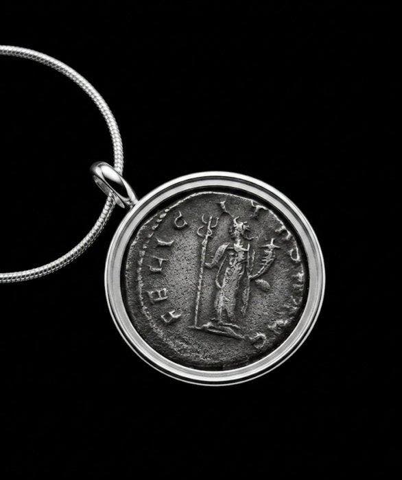 Romain antique, Empire Argent Pendentif en forme de monnaie, Bijoux, Sacs & Beauté, Bijoux anciens