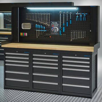 Datona Werkbank PRO 200 cm - eiken - 18 lades en, Ophalen of Verzenden, Nieuw