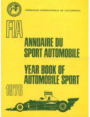FIA ANNUAIRE DU SPORT AUTOMOBILE / YEAR BOOK OF AUTOMOBILE, Nieuw