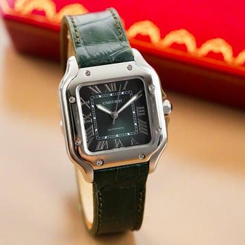 Cartier - Santos Green Dial - 4075 - Homme - 2025 et au-delà, Nieuw