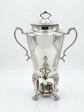 Monumental Silver-Plated Samovar / Tea Urn - 60 cm / 8.2 kg