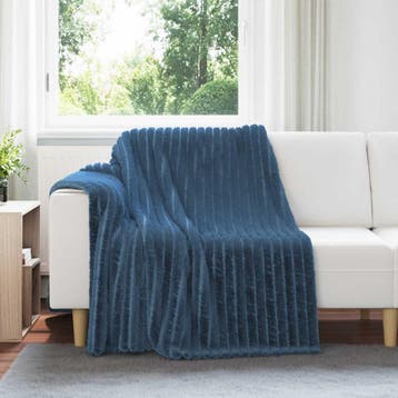 vidaXL plaid Marineblauw 200 x 150 cm 0.8 kg Fleece, Maison & Meubles, Verzenden