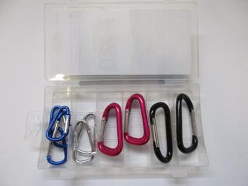 Veiling - Musketonhaken set 12-delig, Nieuw
