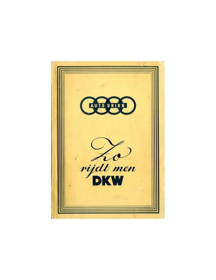 1958 DKW 3-6 INSTRUCTIEBOEKJE NEDERLANDS, Autos : Divers, Modes d'emploi & Notices d'utilisation, Enlèvement ou Envoi