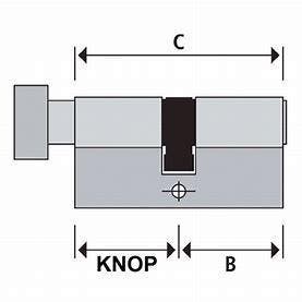 Wij maken iedere maat cilinderslot voor u met of zonder knop, Doe-het-zelf en Bouw, Hang- en Sluitwerk, Nieuw, Overige materialen