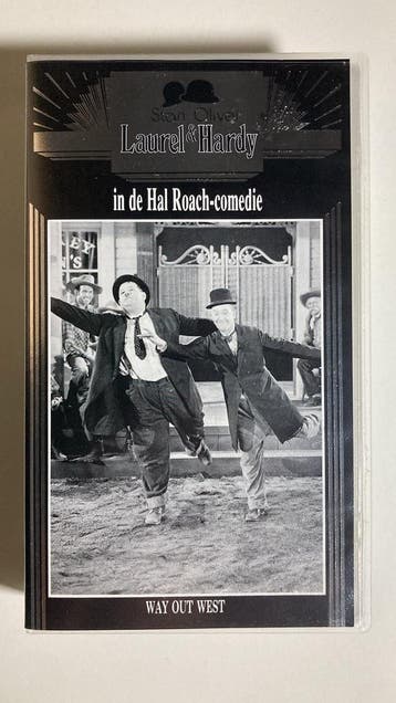 LAUREL & HARDY IN DE HAL ROACH-COMEDIES WAY OUT WEST (VHS), Cd's en Dvd's, Gebruikt