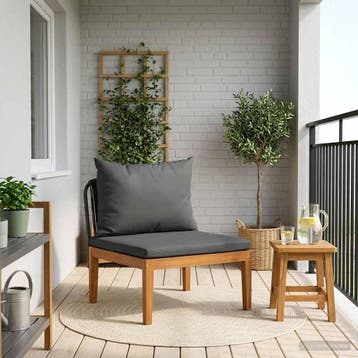 vidaXL Tuin Midden Sofa met Kussens Massief acaciahout &, Verzenden