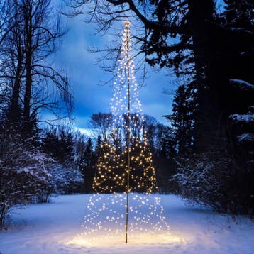 Sapin de Noël artificiel lumineux sur poteau - extérieur - Ø, Divers, Verzenden, Neuf