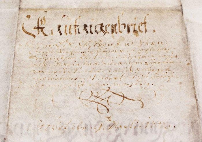 S.A. - Atto di Compravendita - 1702, Antiek en Kunst, Antiek | Boeken en Manuscripten