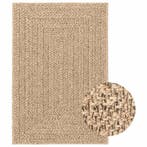 vidaXL Vloerkleed ZIZUR binnen en buiten 140x200 cm jute, Huis en Inrichting, Stoffering | Tapijten en Vloerkleden, Verzenden